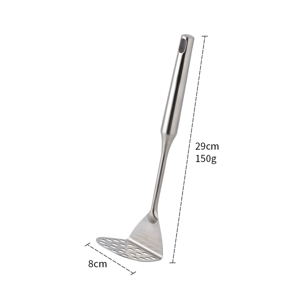 Pomme de terre Masher inox purée poussoir ustensiles de cuisine fruits légumes broyeur deux styles Presser Gadget de cuisine: Long-Silver