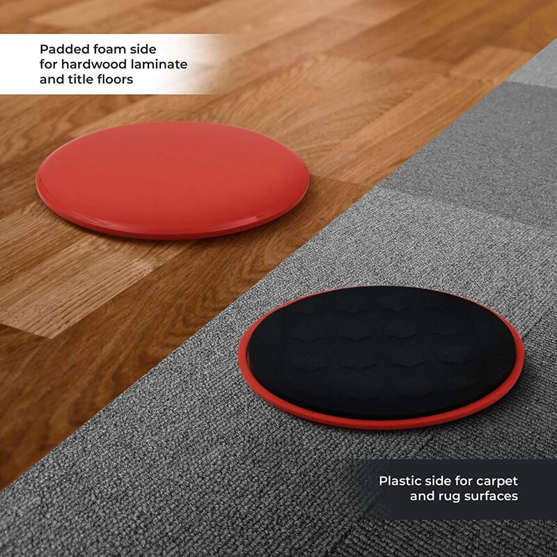 1Pair Gliding Discs Slider Fitness Disc Gliding Discs Core Sliders for Home Gym Workouts Equipment