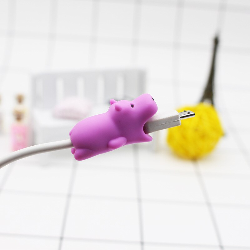 1PCS Nette Tier Kabel Wickler Kopfhörer Protector USB Linie Telefon Halter Zubehör Verpackung Veranstalter Reisen zubehör: 1