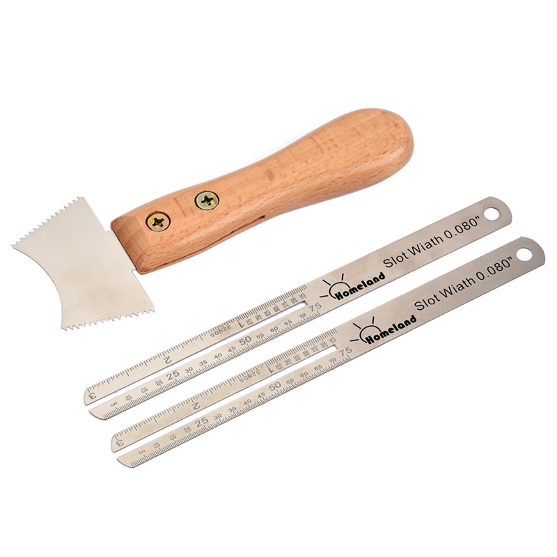 Guitar Fret Wire Groove Protector Ruler Fingerboard Replace Tool Set Protect Fingerboard Replace Tool Set