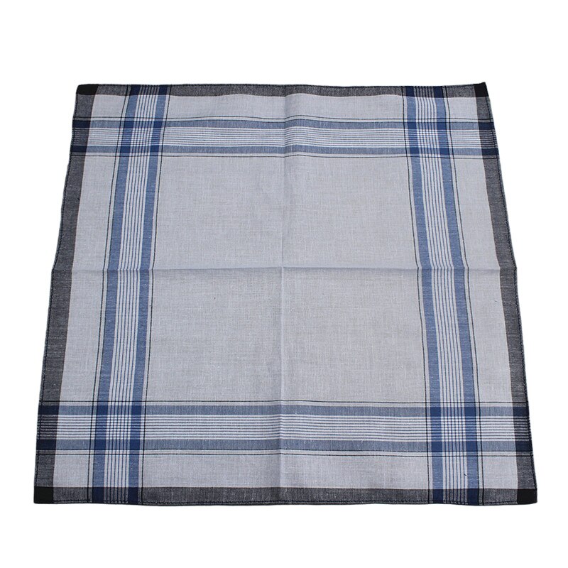 12Pcs Classic Vintage Plaid Stripe Handkerchief Hanky Men Pocket Squares Cotton Business Casual Chest Towel Hankies Scarves