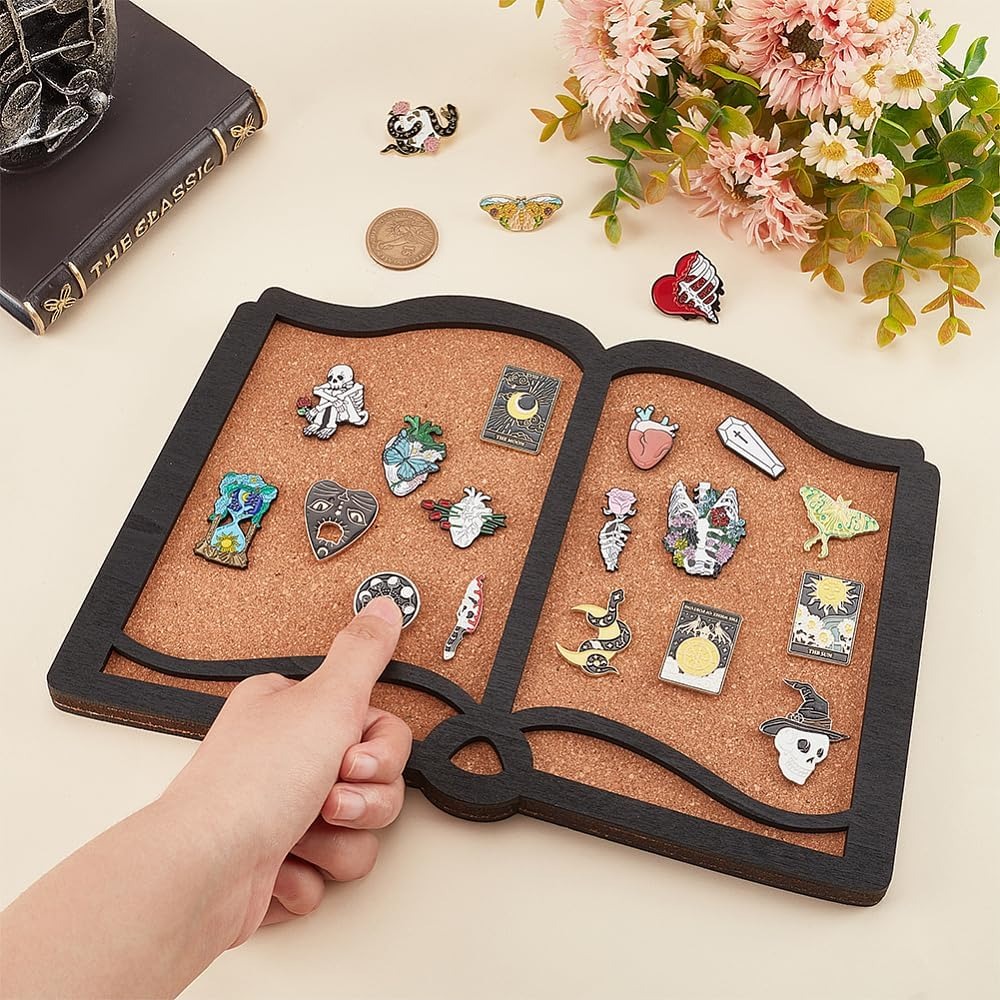 1 pc spillo tavola Libro Bacheca in sughero Tabellone per bollettino Tabellone in sughero montato a parete spesso 0,8 pollici