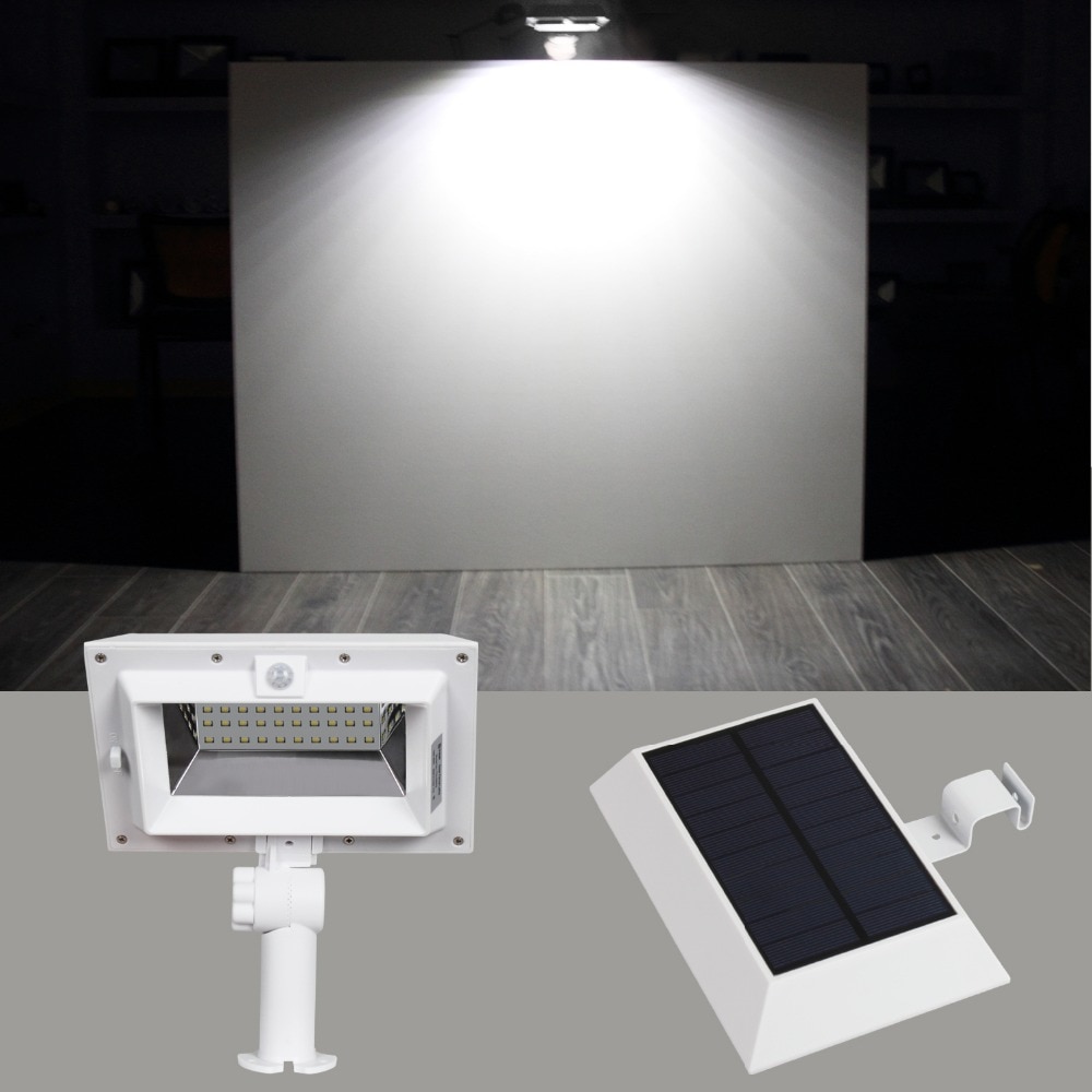 T ZONSOPGANG 30 LED Outdoor Wandlamp 3000 K/6000 K LED Solar Gutter licht PIR Solar Motion Sensor lamp Waterdicht IP44 Steet Licht