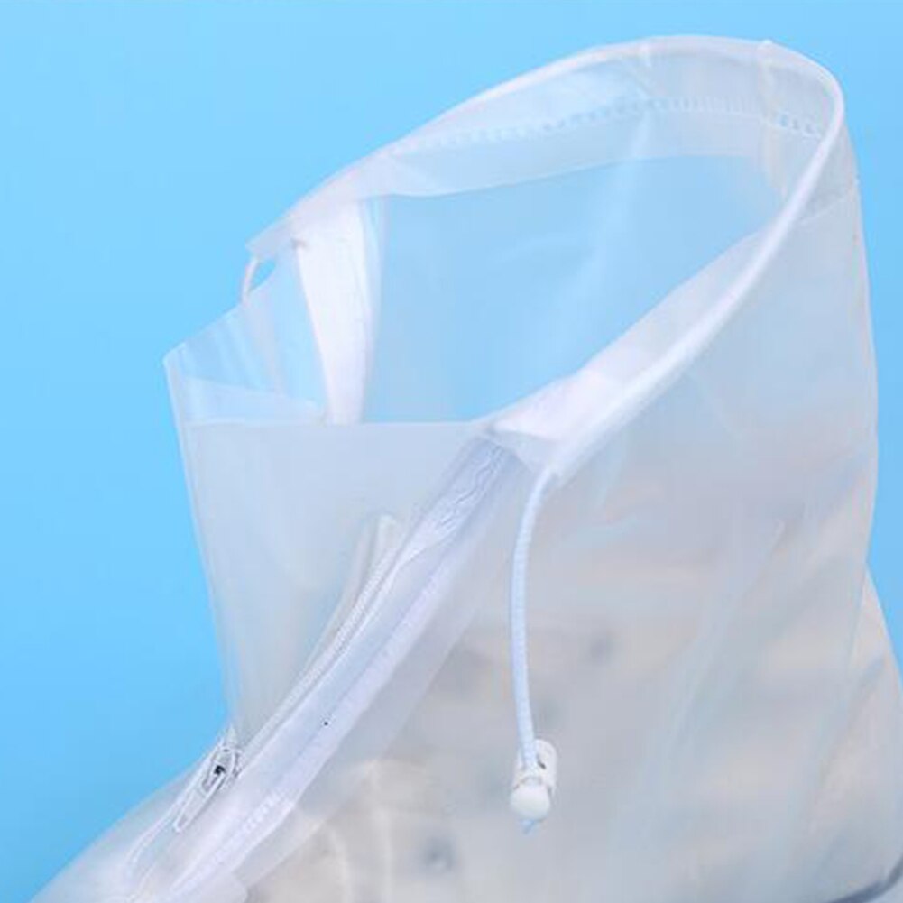 1 paar waterdichte beschermhoezen voor schoenen, unisex, regenhoezen met rits, hoge antislip regenhoezen, herbruikbare hoezen