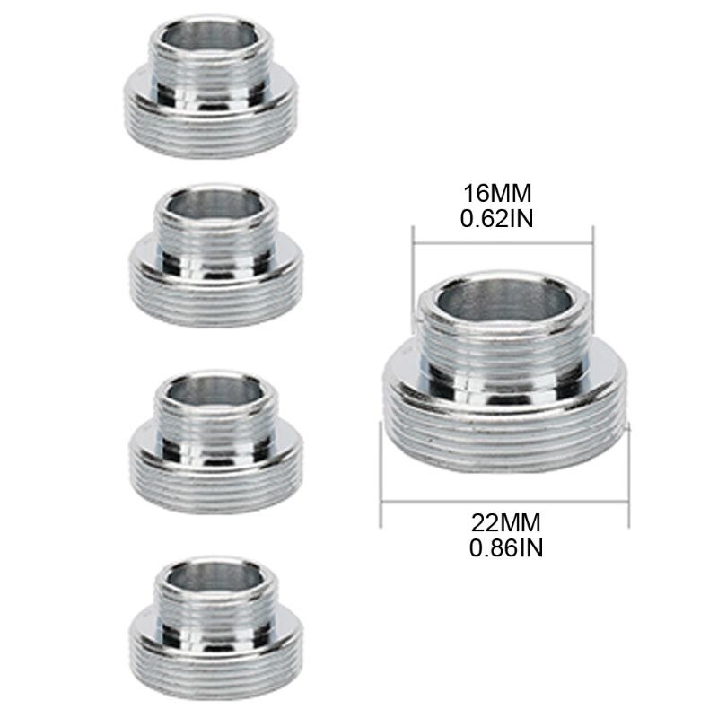 5 Stks/set Waterzuiveraar Beluchter Connector Vervangingen Messing Kraan Adapter Keuken Badkamer Kraan Accessoires: 6