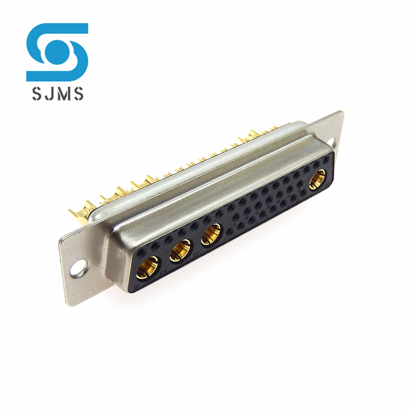 Db-kontakt 36 w 4 30a 40a förgylld hane/hona högströmskontakt d-sub-adapter lödtyp kontaktdon högeffekt förgylld: Armégrön / Linjekontakt