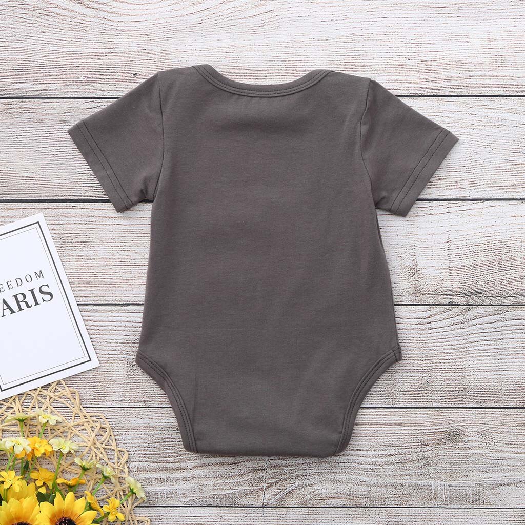 Baby Rompers Cotton Infant Body Short Sleeve Clothing Baby Jumpsuit Cartoon Letter Printed Boy Girl Jumpsuit Clothes