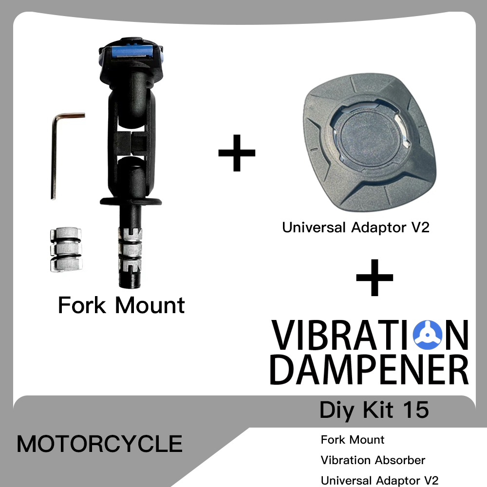 Motorrad Drahtlose Ladegerät Lenker Vorbau Gabel Halterung Telefon Halterung Vibration Dämpfer MAG Universal Adapter Bremse Kupplung: Fluoreszierende Gelbe