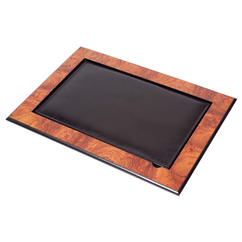 Leather & Wood Bureau Pad Met Cover Voor Bureau Sets (Desk Organizer Office Accessoires)