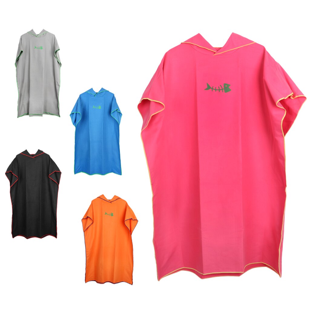 Beach Surf Poncho Changing Robe for Water Sport Kite Surf Swimming Lightweight Wetsuit Changing Towel