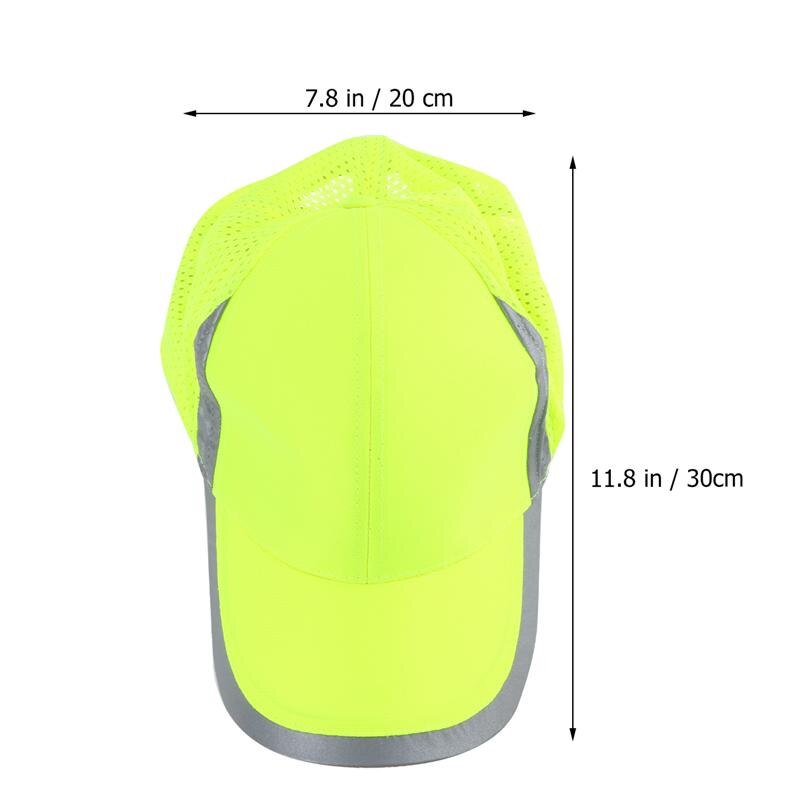 1pc baseball petten met zichtbare reflectie, veiligheidspet voor buiten, baseballpet voor buiten, casual pet voor buiten