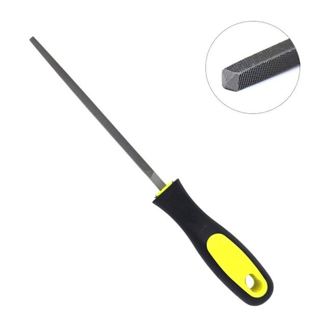 6 Inch Steel Files Metal Craft Carving Medium-Toothed Woodworking File Flat Triangle Round Square Half-Round Wood Rasp: square