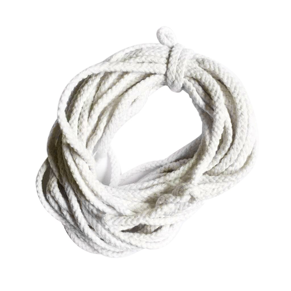 2pcs 100% COTTON PIPING CORD ROPE UPHOLSTERY CUSHIONS EDGING TRIMMING CRAFT 10mx5mm Bleached White & 50mx4mm Natural White Rope