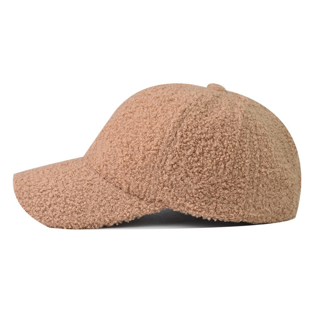 FS Neue Warme Winter Lammwolle Hüte Für Frauen schlicht Grau Braun Baseball Kappe Ich bin Freien Winddicht Männer Kappen Casquette Homme