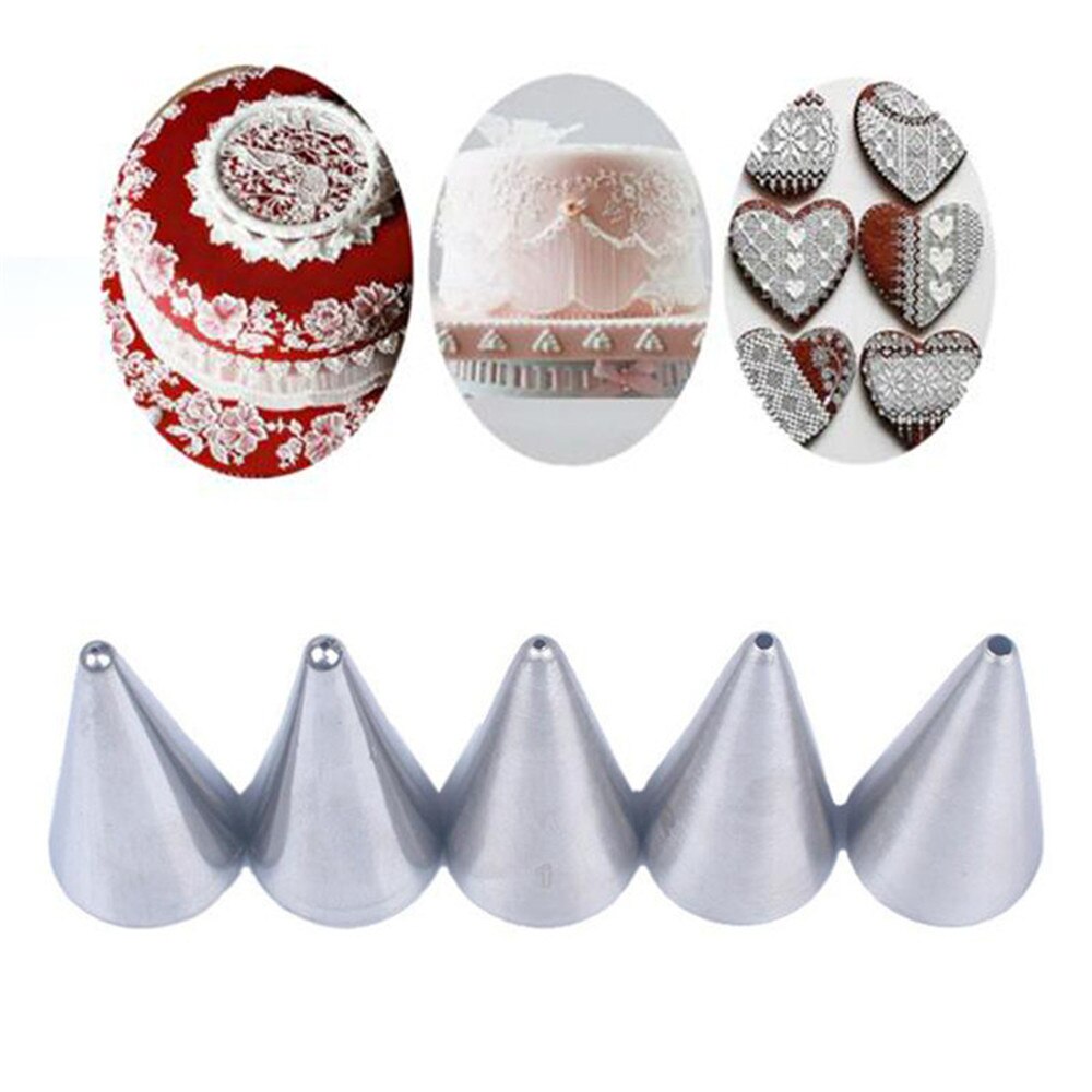 3/4/5/7 Pcs/set Large Icing Piping Nozzle Russian Pastry Tips Baking Tools Cakes Decoration Set Stainless Steel Nozzles Cupcake: Type 3