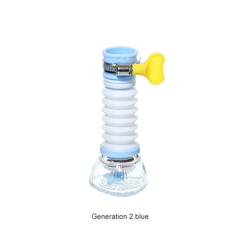360 Degree Rotating Faucet Extenders Adapter Universal Anti Splash Filter Tap Sprayer Nozzle Retractable Faucet Extender Home: GEN2 blue