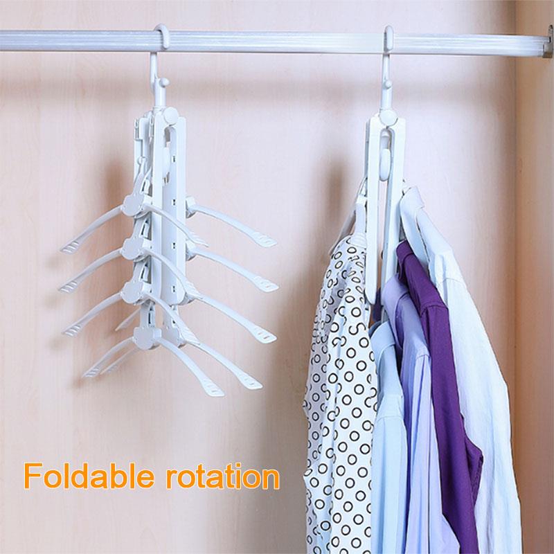 PP Hanger Drying Rack Retractable Multifunctional Folding Hanger Magic Hanger Clothes Stand Space Saver Adjustable Adults
