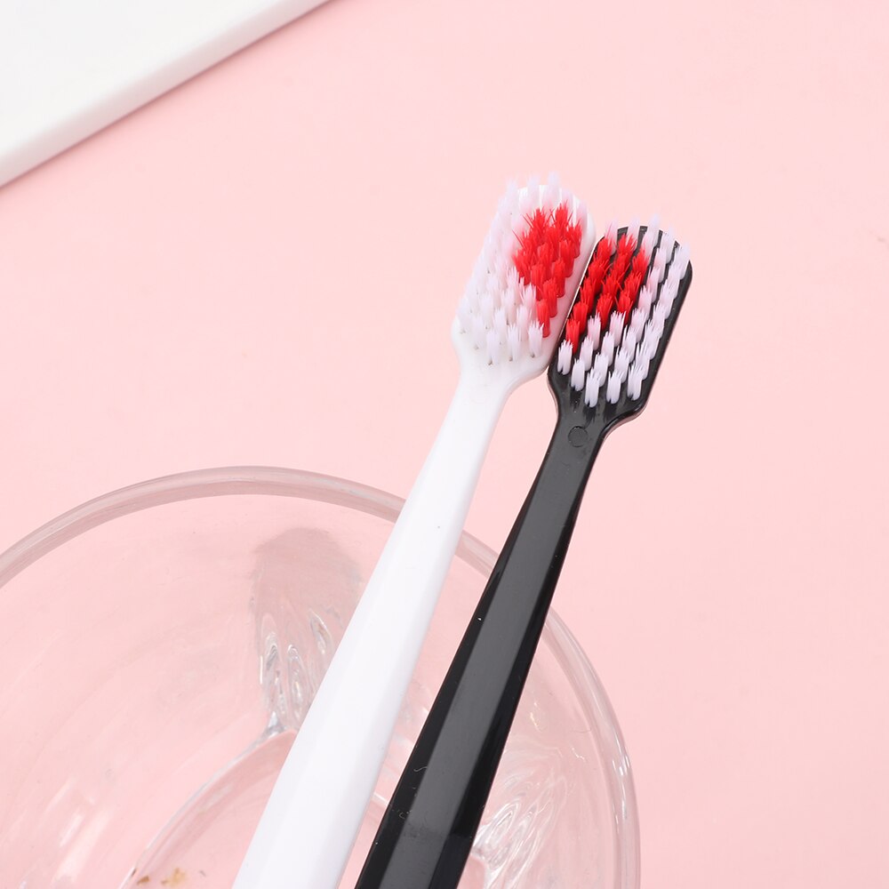 2Stck Erwachsene Zahnbürste Paar Freunde Familys Weichen borsten SchöNe Herz Umweltfreundliche Zahn Pflege Oral Hygience Gesundheit Pflege