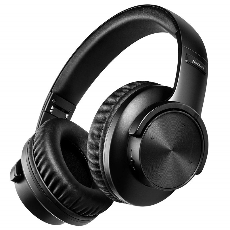 Picun B8 Drahtlose Kopfhörer Bluetooth 5,0 Headset 40H Spielen zeit berühren Kontrolle Über Ohr Kopfhörer mit Mic TF Stereo Headset für: Schwarz