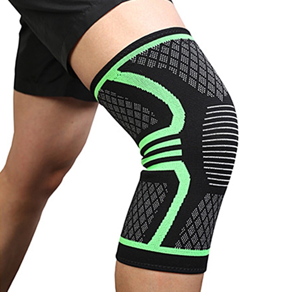 Knee Support Elastic Nylon Breathable Fitness Kneepad Patella Brace Support for Basketball Volleyball Running Cycling sports: 3 / L