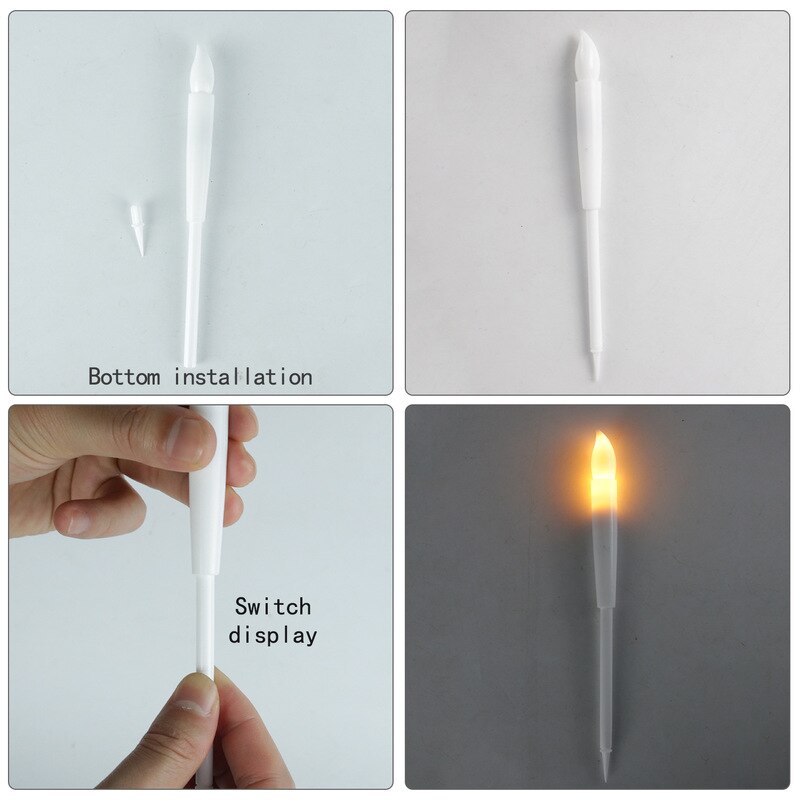 1pc/2pcs LED Tea Light Candles Flameless Candle for Wedding Halloween Party Decoration Battery-Powered Night Light Cake Decor