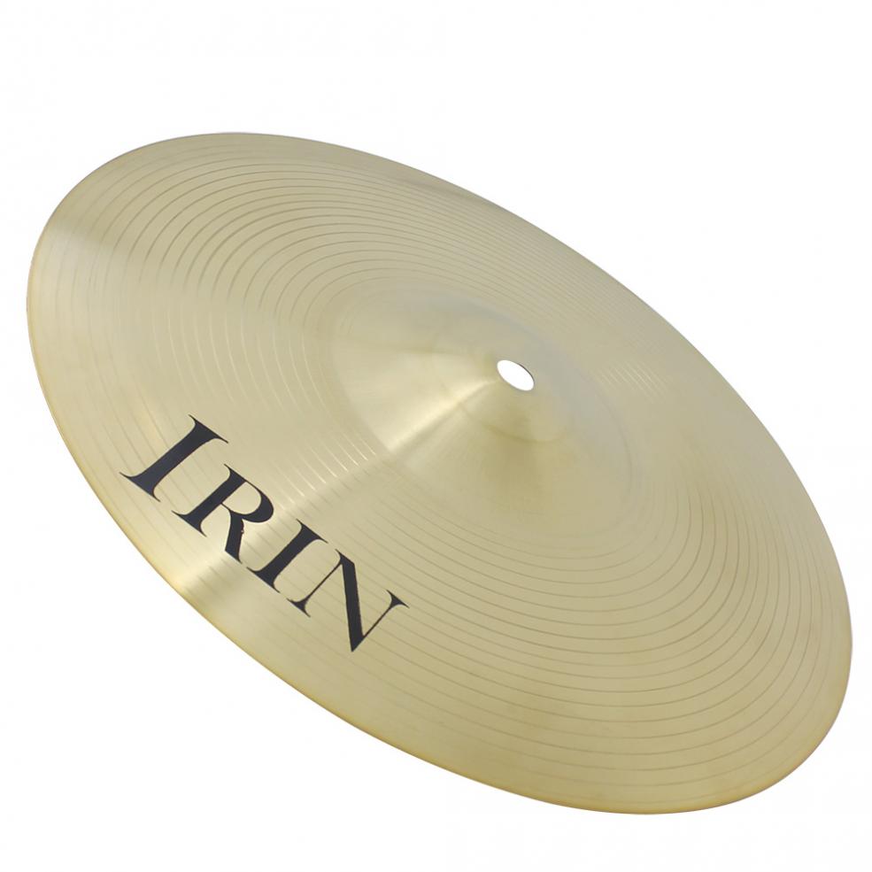 IRIN Brass Cymbals 12 Inch / 14 Inch / 16 Inch Alloy Crash Hi-Hat Cymbal Drum Percussion Instruments for Drums Set Kit