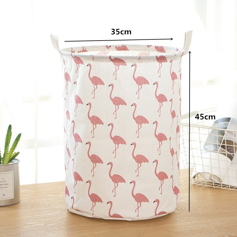 Boîtes de rangement tonneau en lin , jouets pliants, boîte à linge créative, panier à vêtements, sac de rangement de soutien-gorge pour cravates, chaussettes: 10301