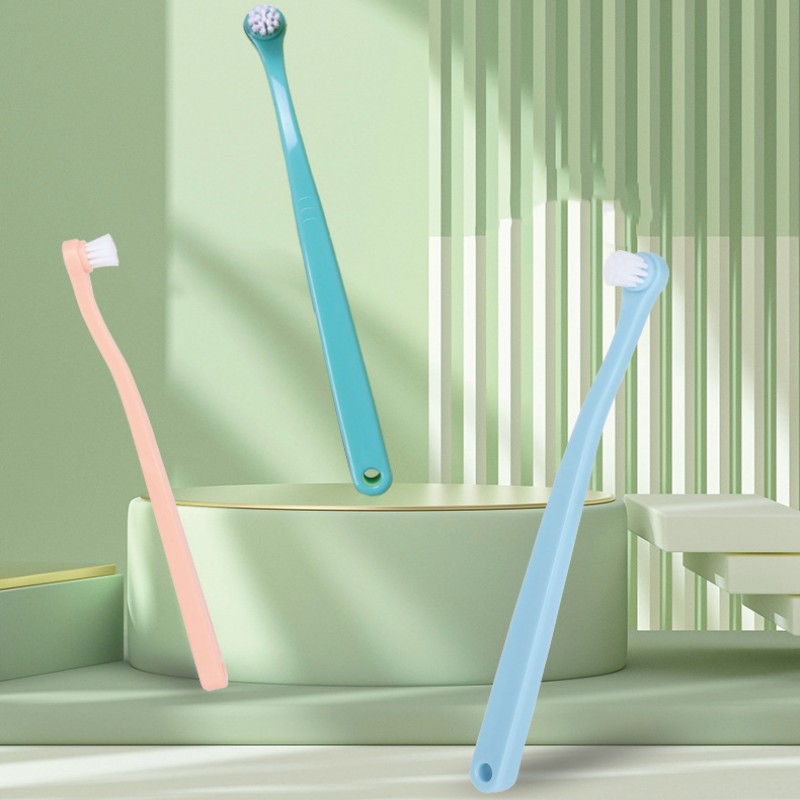 Escova de dentes para cães, cabeça pequena, escova de dentes para animais de estimação, 2 peças, conjunto de limpeza de dentes para cães, cuidados bucais, filhote de cachorro, cabo longo, escova de dentes para gatos