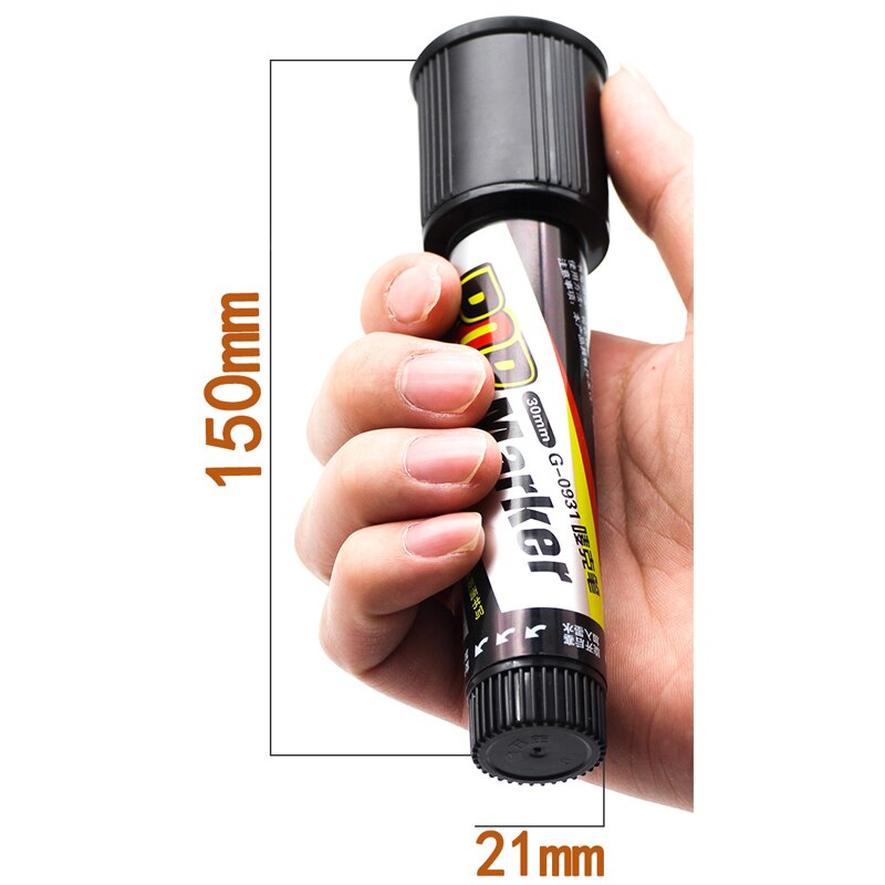 Climemo 12mm Whiteboard Paint Marker Rotuladores Markers Pen Permanent Waterproof Art Supplies DIY Comic Sketching Markers
