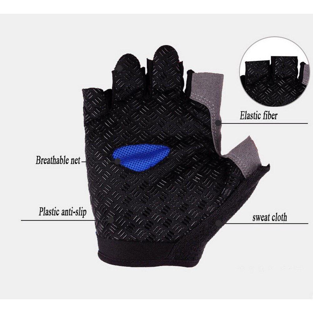 Cycling Gloves Bicycle Gloves Non-slip Impact Breathable Half Finger Bike Gloves Short Sports Gloves Accessories for Men Women