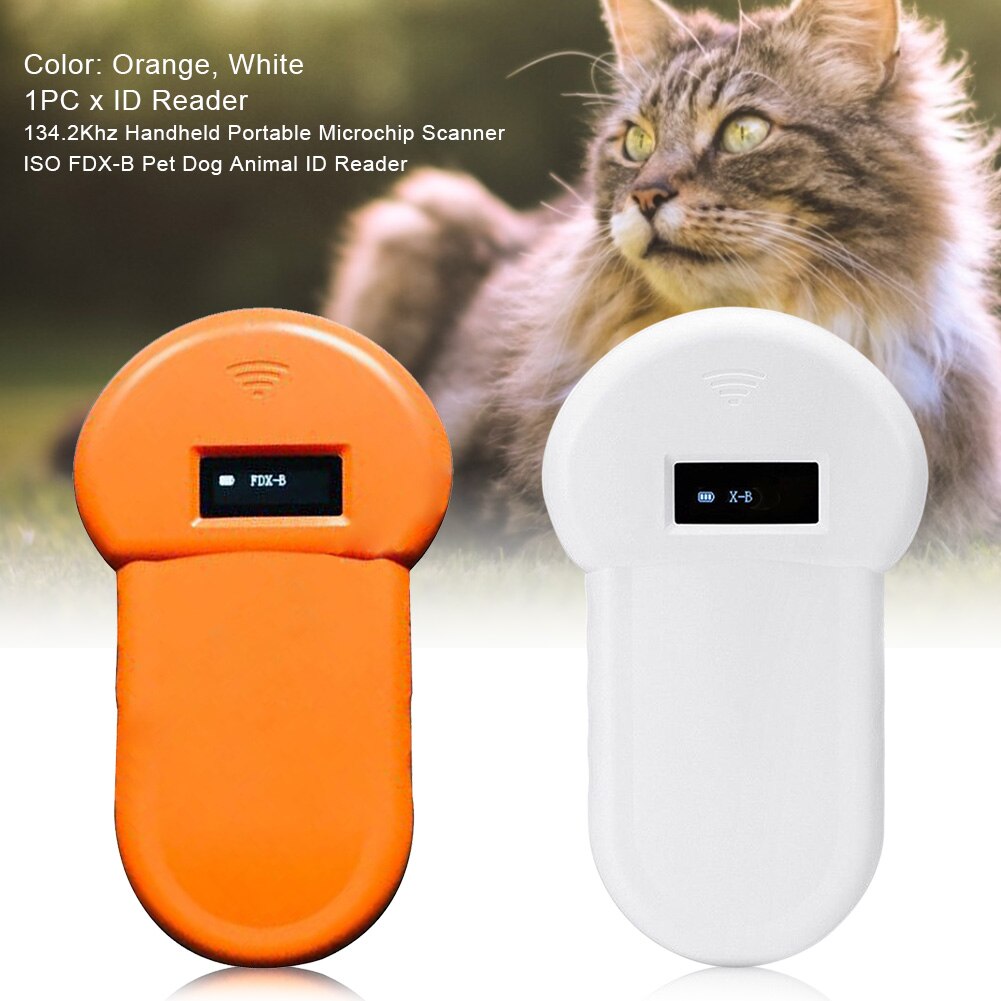 134.2 khz fdx-b lavfrekvent kæledyrshund dyr id-læser til katte hest håndholdt bærbar usb genopladelig mikrochip scanner