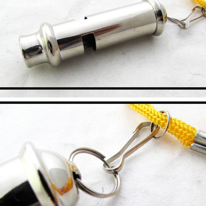 Dommerfløyte i metall med lanyard nakkesnor nødsikkerhet utendørs ball sportsspill hundetrening fløyte 1pc