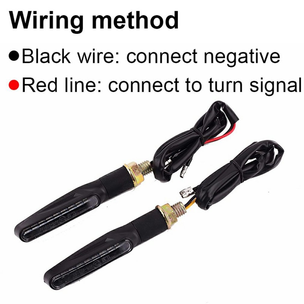 2/4pcs Motorcycle LED Turn Signal Electric Vehicle Motoebike Front and Rear General Headlights Signal Lights