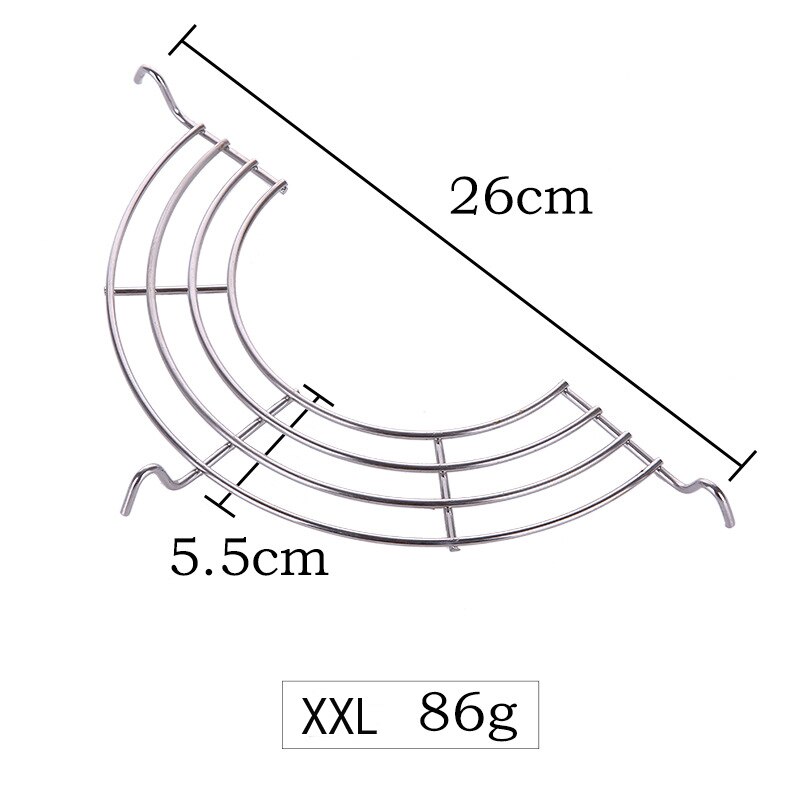 Vacclo 1 pc Semi-circular Oil Drain Rack Kitchen Frying Pan French Fries Fried Chicken Leg Meatballs Cooking Oil Filter Holder: XXL