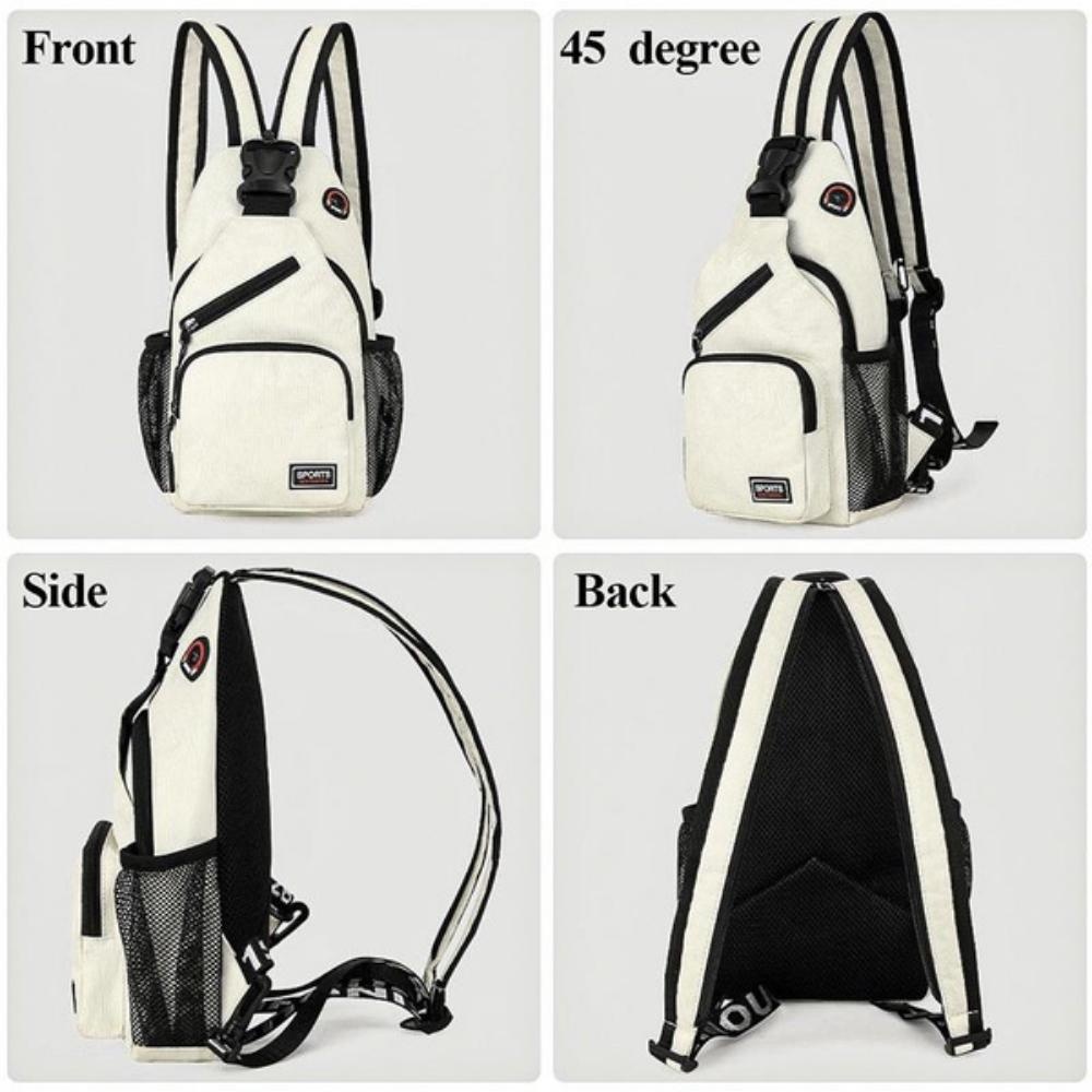 KISMIS 1PC Men Women Chest Bag Shoulder Bag Cross Bag Oxford Cloth Sport Bag Outdoor