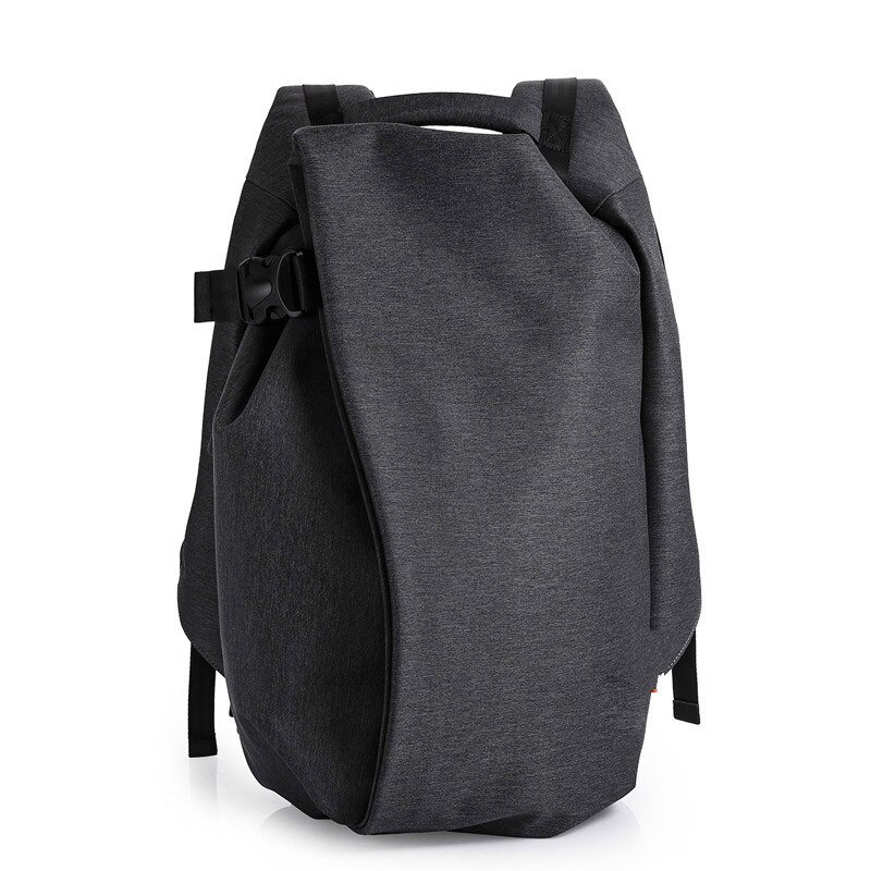 Men Backpack for Laptop USB Port Waterproof Travel Backpack Large Capacity College Student School Backpack: Black / S
