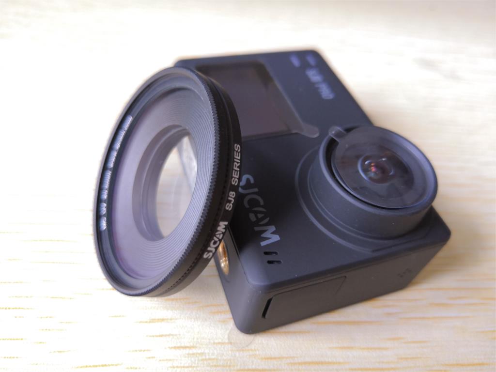 Lente UV Original SJCAM SJ8 40,5mm con tapa de protección-lente antiarañazos lente de filtro UV para cámara de aire SJ8 Pro / SJ8 Plus / SJ8