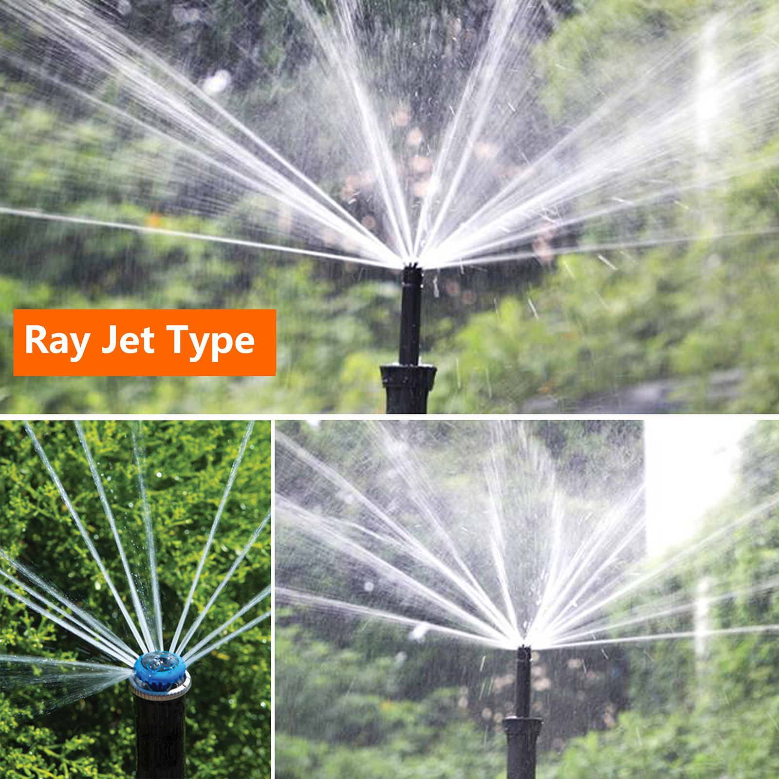 1/2 "Binnendraad Automatische Intrekbare Verneveling Sprinkler Gazon Turf Irrigatie Tool Tuinieren Begraven Pop-Up Watering Sprinkler