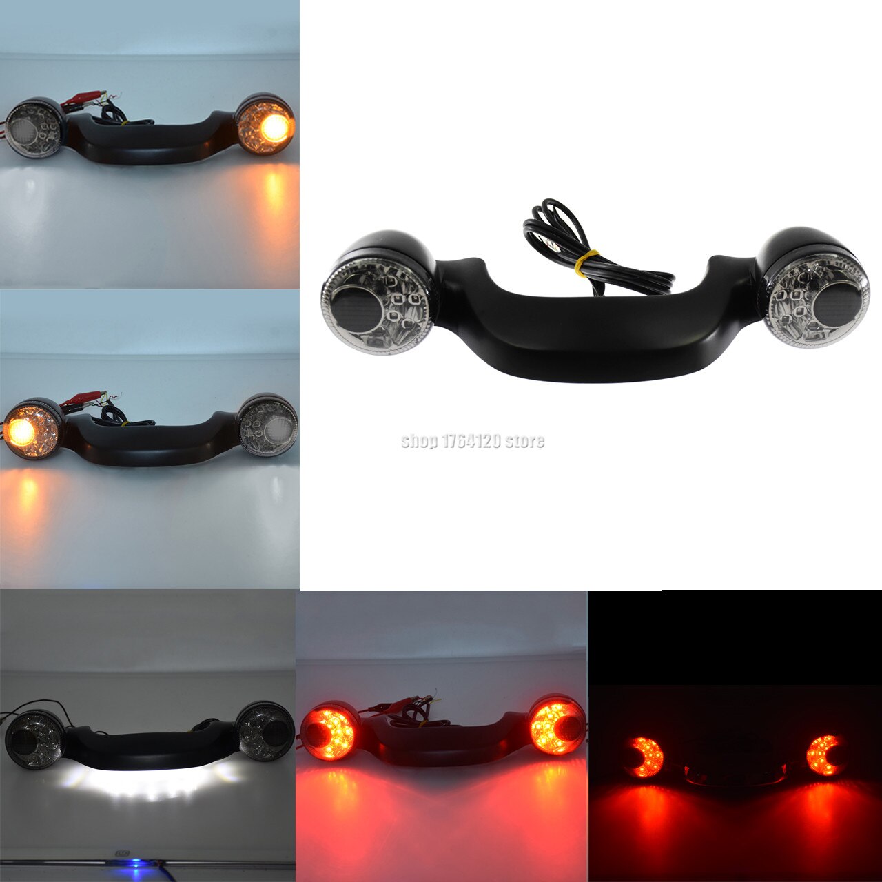 Clignotant arrière de moto, barre de feux de stop, pour Harley Touring Street Glide Road Glide Road King FLTRX FLHX –: C Turn Signal Light