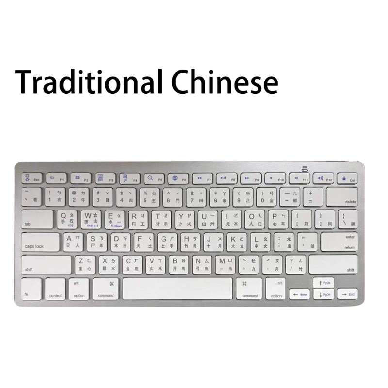 Russisch/Spaans/Koreaanse Bluetooth Wireless Keyboard Voor Tablet/Laptop/Smartphone Wxta