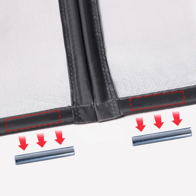 Moustiquaires pour portes, taille personnalisée, empêche les moustiques d'investir d'entrer en été, rideau de porte invisible, salons, balcons