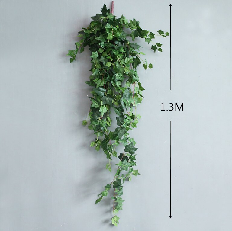 Enredadera de flores artificiales, tira de plantas artificiales, decoración de pared de flores, árbol, enredadera de plástico para el hogar, boda y vacaciones: I
