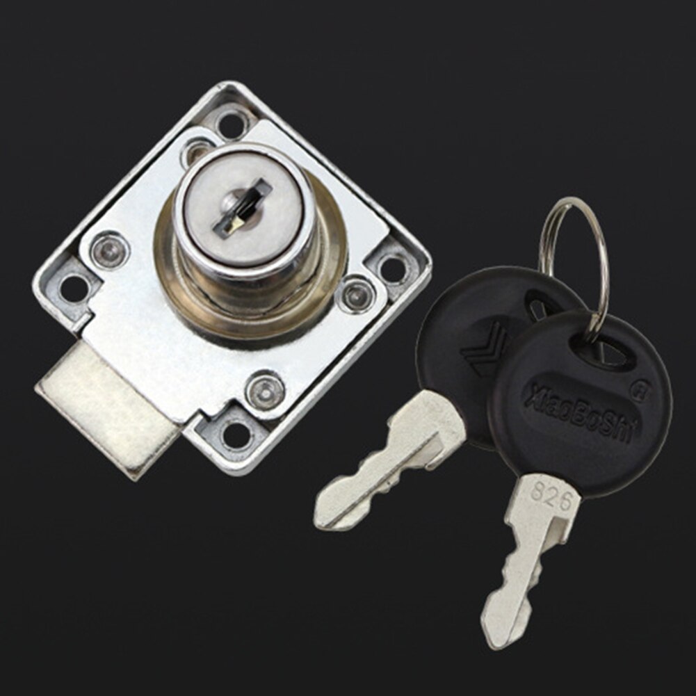 Stainless Steel Cabinet Drawer Door Lock Mailbox Double Open Anti-theft Locker for Household Door Locking Ornament