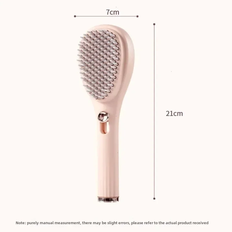 Brosse de Massage du cuir chevelu blanc rose bleu, peigne télescopique Portable, peigne à cheveux autonettoyant pour femmes, outil de coiffure de Salon, peigne magique Compact