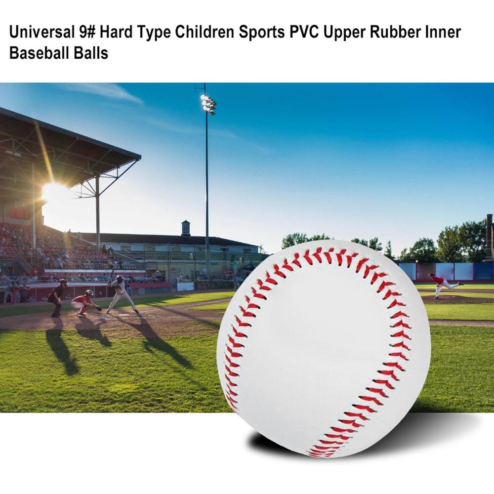 Handgemaakte Baseballs Pvc Bovenste Rubber Innerlijke Zachte Baseball Ballen Softbal Bal Training Oefening Baseball Ballen