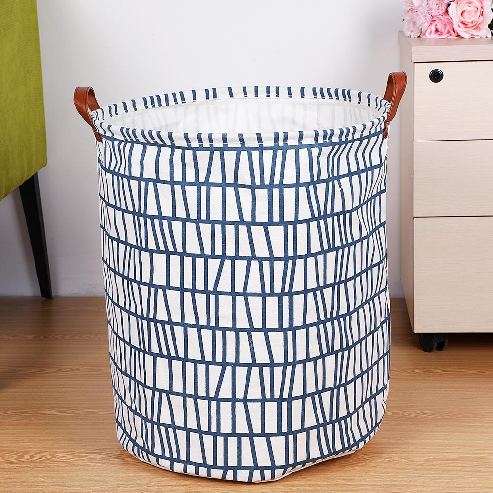 Didihou opvouwbare kleding speelgoed wasmand organizer opvouwbare wasmand ronde opbergbak 1pc: 7