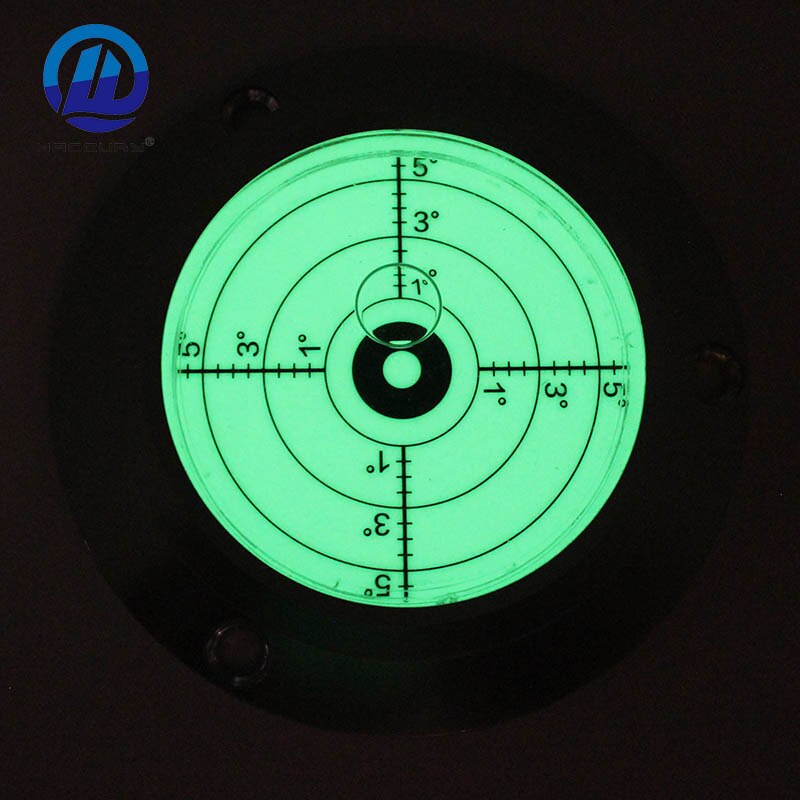 Metal Luminous Crane Heavy Industry Mechanical Spirit Level Bubble Night Vision Circular Universal Level Bubble: Night Vision B