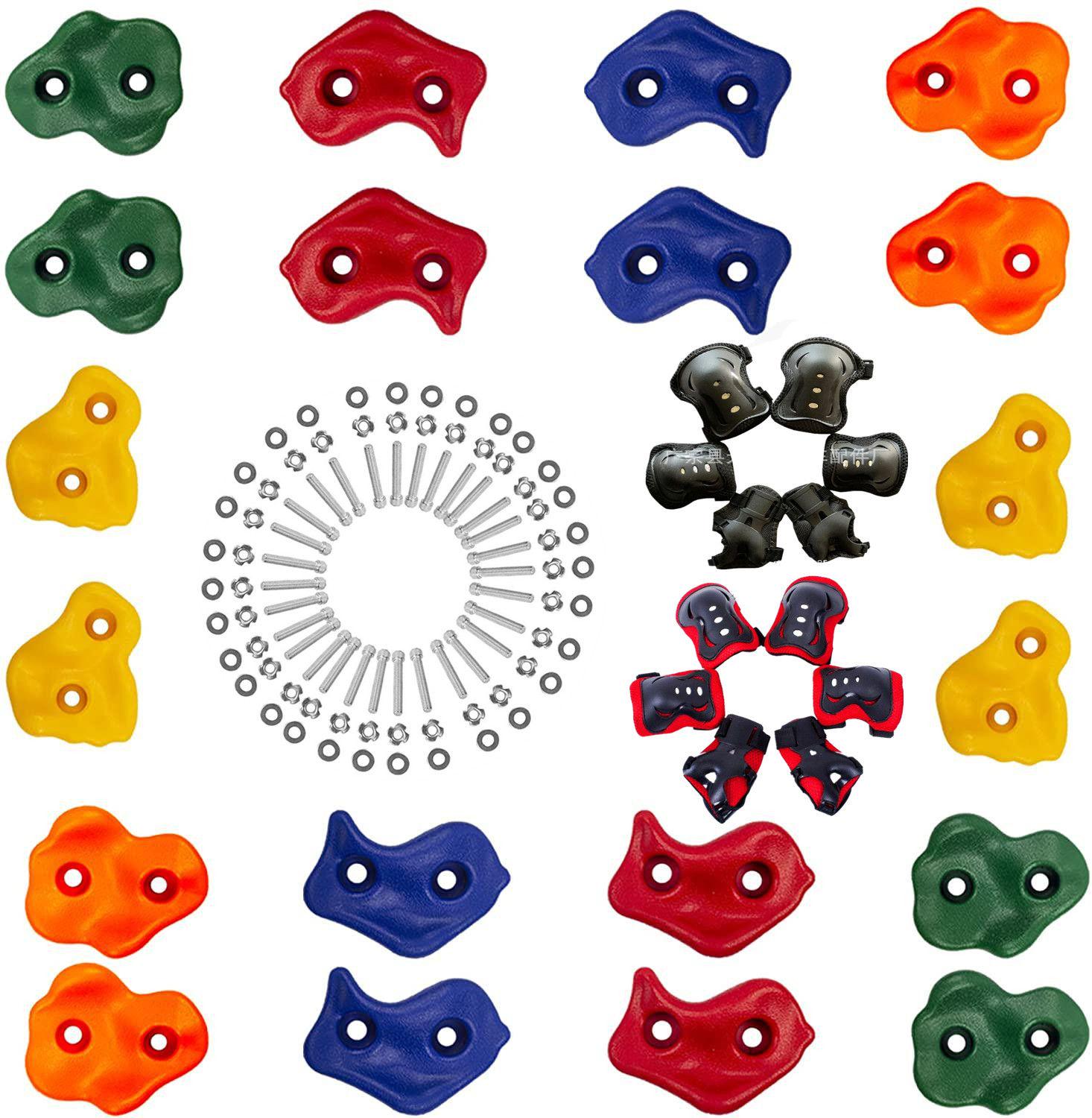 Sets Van 10 Multi-Gekleurde Kids & Volwassenen Rotsklimmen Houdt Klimmen Rotsen Voor Outdoor Indoor Speeltuin Diy Klimmen muur