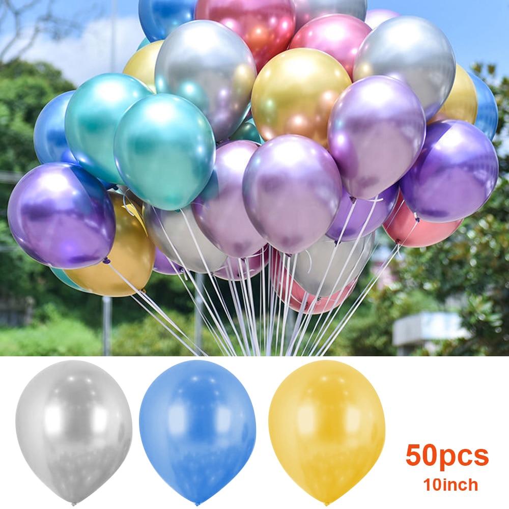 10/50Pcs Glossy Pearl Latex Ballonnen Kleurrijke Ballonnen Gelukkige Verjaardag Party Globos Diy Kinderen Speelgoed Levert Helium ballon