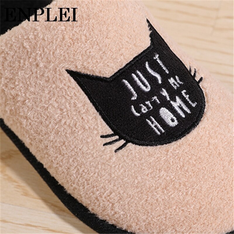 Enplei-zapatos planos con dibujos animados para hombre, chanclas Unisex a la de hogar, antideslizantes, con plataforma, talla 41-44